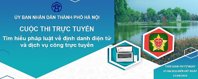  Nhân dân, cán bộ quận Ba Đình tích cực tham gia Cuộc thi trực tuyến Tìm hiểu pháp luật về định danh điện tử và dịch vụ công trực tuyến