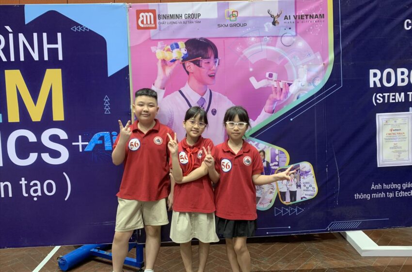  Hào hứng với Chương trình giao lưu Chinh phục Robobimi dành cho học sinh Tiểu học năm học 2023-2024